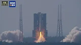 China sends 22 satellites into orbit with redesigned Long March-8  / 4K画质记录长征八号遥二运载火箭升空过程