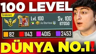 100 SEVİYE HESAP ÇIKTI! (DÜNYA NO1) UCUZ ORTA PAHALI! | PUBG Mobile
