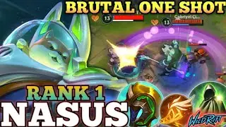 NASUS MONSTER IN LATE GAME! HYBRID MVP BUILD ABUSE- TOP 1 GLOBAL NASUS BY Gabriyel Çiftçi- WILD RIFT