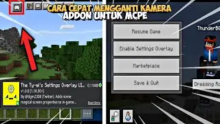 CARA MENGGANTI KAMERA DENGAN CEPAT DI MCPE ! Review Addon Ty-el's Settings