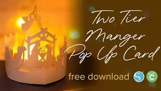 DIY - Two Tier Manger Christmas Pop Up Card