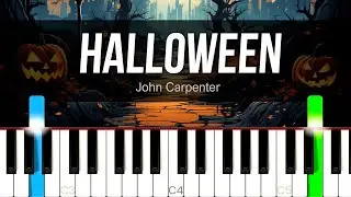 Halloween (1978) - Main Theme | PIANO SHEET MUSIC + MIDI 🎹