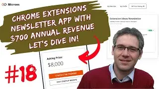 Buy a niche website(#18) - A chrome extensions newsletter for sale listing assessment on Microns