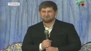 Чечня Кадыров поздравляет с НГ и местный Лепс 01.01.2014