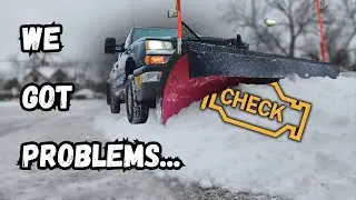 300k Mile Plow Truck PROBLEMS Right Before A Snow Storm Hits!