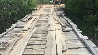 Total descaso Ponte Kalunga perto de Terezina de Goiás em más condições 07-12-2019