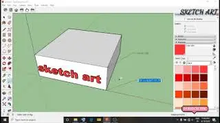 How To Create 3D Text In SketchUp | In Tamil | Sketch Art