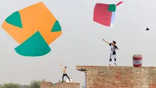 Cutting Gudda Fly With Beautiful Vs kite Challenge