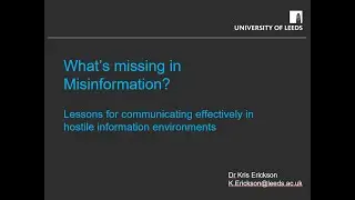 What's missing in misinformation