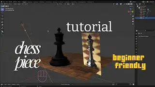 BLENDER FOR BEGINNERS. Create this sweet chess piece  in 1 minutes. (Step-by-Step Tutorial)