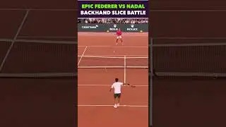 EPIC FEDERER vs NADAL SLICE BACKHAND BATTLE 
