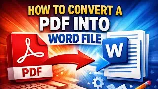 How to Convert PDF file to Word file (2 minutes)