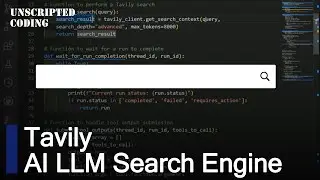 Connecting GPT4 and Tavily for AI INTERNET ACCESS | Unscripted Coding