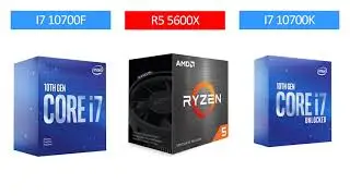 i7 10700F vs R5 5600X vs i7 10700K - RTX 3060 - Gaming Comparisons