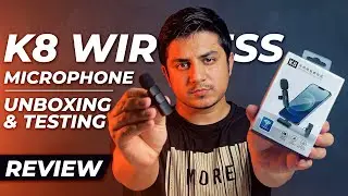 K8 Wireless Microphone With Noise Cancellation Experience Ultimate Freedom | Unboxing and Testing