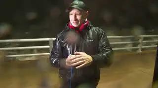 WATCH: Anderson Cooper hit by debris on live TV while covering Hurricane Milton