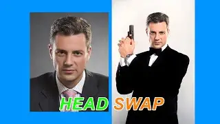 Swap head in Photoshop . Замена лица в фотошопе.