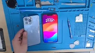 iPhone 13 pro max (sierra blue) fell from the 14th floor / restoration video