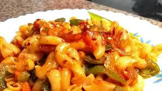 Indian-style homemade macaroni (झटपट मसाला पास्ता रेसिपी) #trending #viral #youtubevideoviral #video