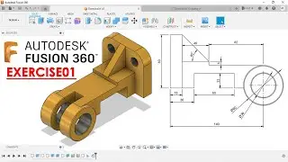 Fusion360 tutorial for beginners | Autodesk fusion360 Exercise01