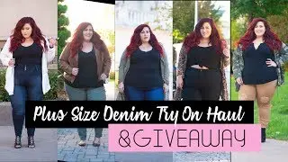 Affordable Plus Size Denim Try On Haul & Giveaway