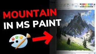 Mountain Landscape in MS Paint (Full Process)