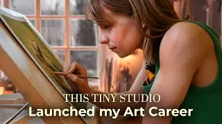 How to Make a TINY Art Studio 👩‍🎨 For People with No Space