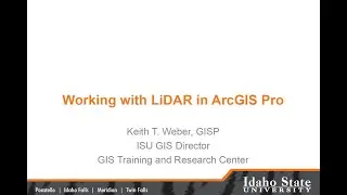 Working With Lidar in ArcGIS Pro