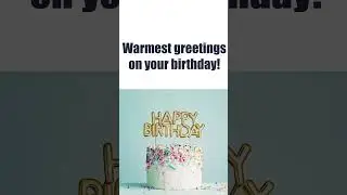 Birthday wishes in English - 