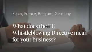 What does the EU Whistleblowing Directive mean for your business?