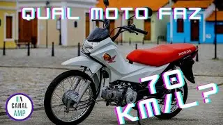 Qual moto faz 70 km por litro?