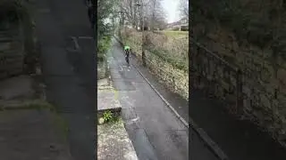 When A DOWNHILL MOUNTAIN BIKER IS YOUR DELIVERY RIDER #cycling #downhillmtb #mtb