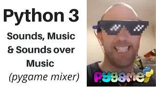 Sounds, Music & Sounds over Music in Python
