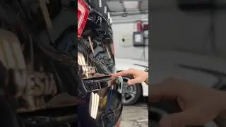 Удаление вмятин без покраски. Перетянутая вмятина на багажнике!
