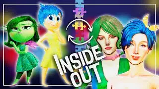 Создала персонажей ГОЛОВОЛОМКИ в SIMS 4 | CAS
