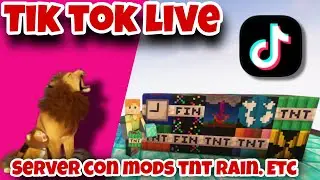 ✅how to make money with TIK TOK and MINECRAFT ✅ Local server with mods TNT RAIN, TNT RAIN, TIKFINITY