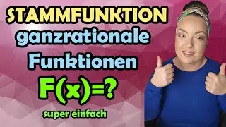 STAMMFUNKTION von ganzrationale Funktionen SUPER EINFACH bestimmen 🔥🔥🔥