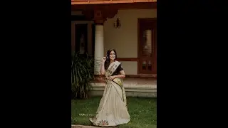 Mural Printed Dhavani Set | Kerala Style Mural Dhavani | Kuthampully Dhavani Set