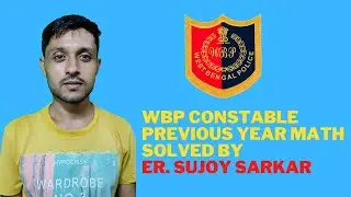 ##WBP constable previous years math question solved