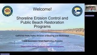 Beach Restoration and Shoreline Erosion Control Grant Application Instructional Video