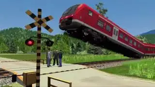 Не стойте на железнодорожном переезде! Это ОПАСНО!!!