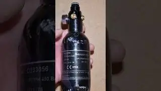 Крошечный композитный баллон 0.2л 300Атм для маркера DYE DAM + микро регулятор высокого давления