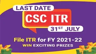 ITR file assesment year 2022 23 | CSC se ITR file kaise kare | itr file online | itr 1 filing online