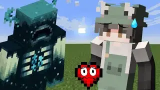 Juego Minecraft con un corazón pero si muero acaba el vídeo #minecraft #minecraftpero