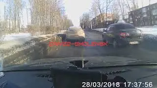 Девушка выехала на одностороннее движение и оказалась на встречке