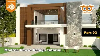 Modren house design in Blender part 02