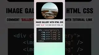Image gallery with html CSS #html #css#webdevelopment #webdeveloper #coding #shorts #upskillmafia