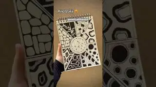 Zentangle tutorial 😻 Day 70 #shorts #doodlewithnadia #art