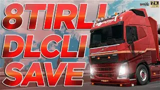 🔴 +8 TIRLI FULL KODLU DLC'Lİ SAVE | KADRAN ÇATLATAN CİNSTEN!🔥|🔴Ets2 • 1.49+ Dlc'li Save #23