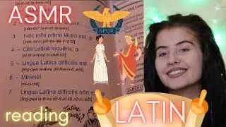 ASMR reading in LATIN until you fall asleep 😴 💤 (whispered reading, tracing)